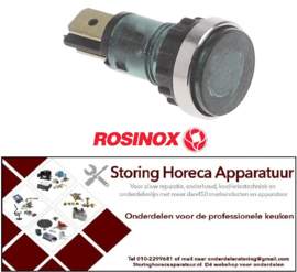 473359291 -Signaallamp ø 12mm 400V groen aansluiting vlaksteker 6,3mm ROSINOX