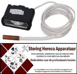 443541305 - Thermometer inbouwmaat 62x11mm +20 tot +120°C pijp ø 1500mm voeler ø 6,5mm voeler L 16mm