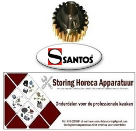 90518219 - Bronzen tandwiel voor keukenmachine SANTOS No 18