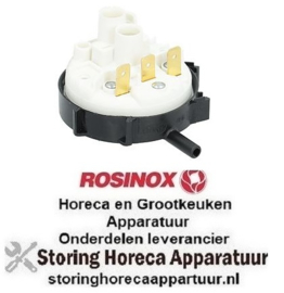 171541140 -Pressostaat drukbereik 50/30mbar aansluiting 6 mm ø 58mm drukaansluiting horizontaal spoeltechniek ROSINOX