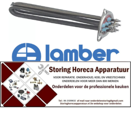 598416230 - Verwarmingselement 3000W 230V inbouw ø 57,5mm VC 3 L 235mm B 34mm H 48mm aantal thermostaathulzen 1 voor vaatwasser LAMBER