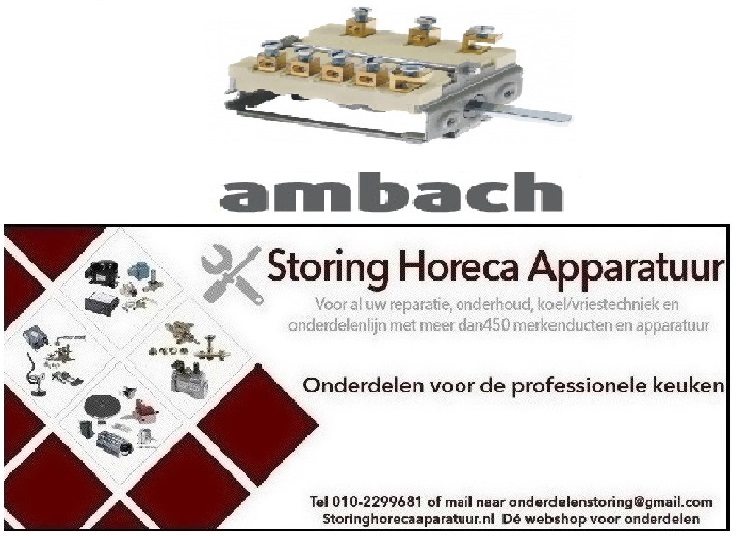 652300025 - Nokkenschakelaar 7 schakelstanden 1NO/2CO AMBACH