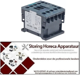 38974550230 - Relais AC1 22A 230VAC (AC3/400V) 9A/4kW hoofdcontact 3NO hulpcontact 1NO