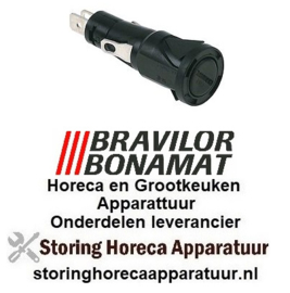 722358852 -Zekeringhouder passende zekering ø6,3x32mm ø 16mm 1-polig 16A maximale spanning 250V L 52mm Bravilor