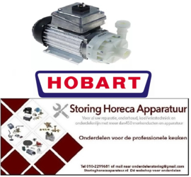 477499040 -Pomp ingang ø 32mm uitgang ø 1" type UP60-335 230V 50Hz fasen 1 0,27kW L 250mm rotatierichting links Hobart