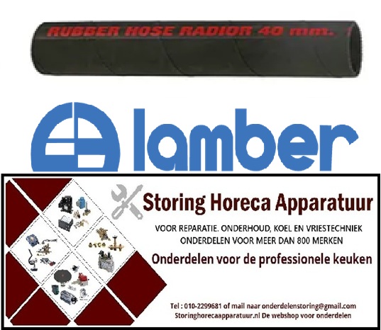 202201924 - Vormslang L 230mm vaatwasser recht ø 40mm pomp LAMBER L20