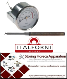825542311 - Thermometer inbouw ø 60mm t.max. 600°C 0-600°C - ITALFORNI