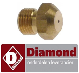 626RTCU900246 - Gasinspuiter 6KW voor propaangas fornuis DIAMOND C6GA11-SP