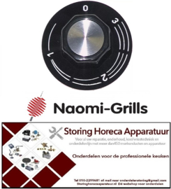 776110075 - Knop regelaar 1-3  voor NAOMI GRILL