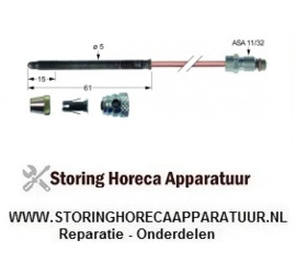 233107706 - Thermokoppel 5-delig L 24" - 610mm ASA 11/32