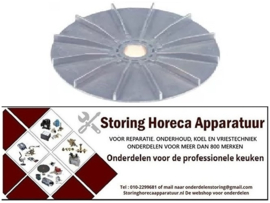 640601669 - Ventilatorblad BuD ø 128mm H 20mm voor motorkoeling asafname ø 17mm