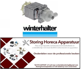 AFVOERPOMP WINTERHALTER VAATWASSER REPARATIE ONDERDELEN HORECA EN GROOTKEUKEN VAATWASSER