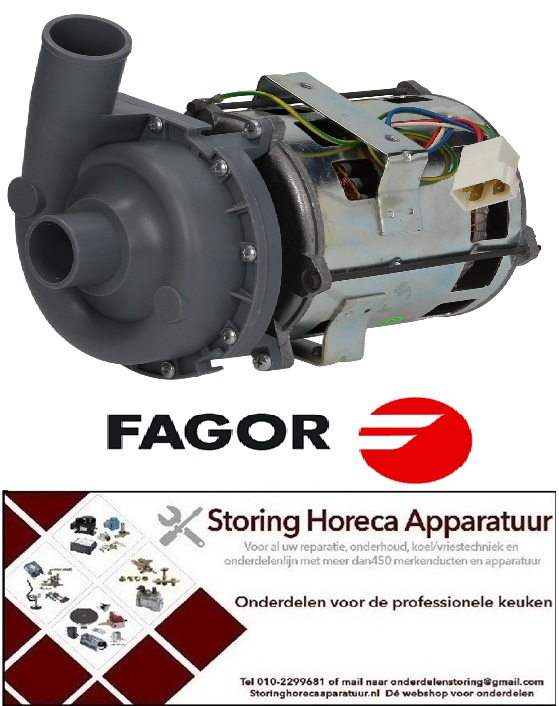 120500320 - Waspomp ingang ø 38mm uitgang ø 38mm type 2/123/FA30 230V 50Hz fasen 1 0,59kW 0,8PS L 235mm FAGOR