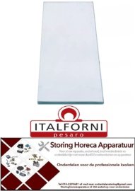 117700335 - Glasplaat L 330mm B 120mm materiaaldikte 8mm voor pizza oven ITALFORNI