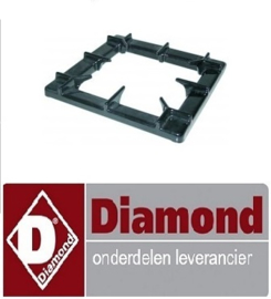 265681.019.00 - Branderrooster B 400mm L 400mm passend voor serie 900 DIAMOND G65/1F4T