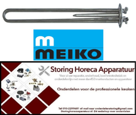 100415873 -Verwarmingselement 7500W - 230V inbouw ø 47,5mm L 415mm B 30mm H 47mm rondflens aansluiting M4 Meiko