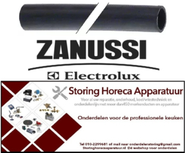 917049287 - Vormslang slang binnen ø 25mm L 430mm zwart voor doorschuifvaatwasser ELECTROLUX NHT8