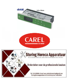 163378676 - Elektronische regelaar DIXELL inbouwmaat 149x30mm inbouwdiepte 65mm 230V NTC beeldscherm 3-digits