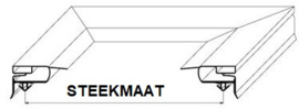 508901038 - Koeldeurrubber B 659mm L 1539mm buitenmaat B1 646mm L1 1526mm steekmaat ILSA