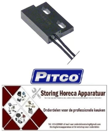 883348049 - Magneetschakelaar L 29mm B 19mm 1NO 250V 1,5A P max. 50W kabellengte 600mm PITCO