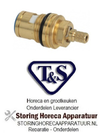 667594190 - T&S Keramisch binnenwerk draad 1/2" rotatiehoek 90° blauw