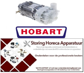 445499149 -Pomp 50Hz 0,25kW 220-240V ingang ø 28mm uitgang ø 26mm fasen 1 L 185mm Hobart