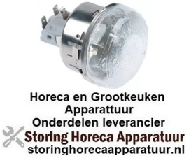 056359712 - Ovenlamp inbouw ø 65,5mm 230V 40W fitting E14 temp. bestendigheid 300°C