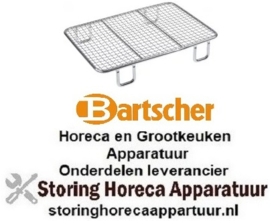 289970742 - Kruimelzeef L 216mm B 149mm H 37mm staal verchroomd voor friteuse BARTSCHER