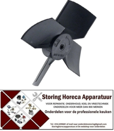 165602089 - Ventilatorblad drukkend ø 100 mm vleugelhoek 30° kunststof