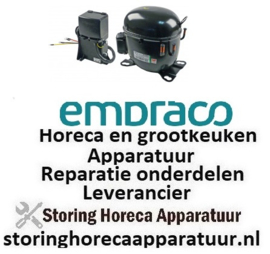 332605165 -Compressor koelmiddel R404a/R507 type NT6226GK 220-240V 50Hz HMBP 18,1kg 1HP EMBRACO