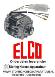 885.6014.20 - Ventilatormotor 45W 230V 50Hz L1 53mm L2 18mm L3 120mm B 103mm kabellengte 500mm 1300U/min ELCO