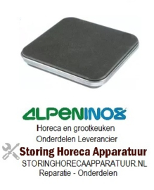 124490066 - Kookplaat 2600W 230V 220x220mm voor Alpeninox