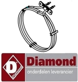 664LC-021 - Verwarmingselement voor oven DIAMOND CGE23-P