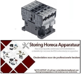182380772 - Relais AC1 25A 230VAC (AC3/400V) 10A/4kW hoofdcontact 3NO hulpcontact 1NO