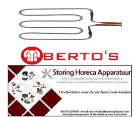 474416011 - Verwarmingselement 1000 Watt - 230 Volt  voor Grill BERTOS