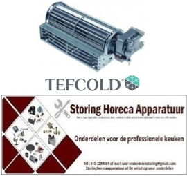 556601847 - Dwarsstroomventilator 20W 230V motorpositie rechts rol ø 60mm wals L 180mm -10 tot +60°C TEFCOLD
