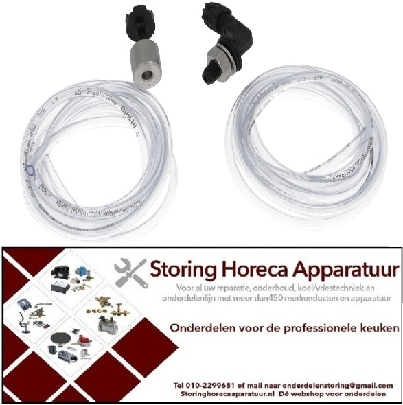 364361142 - Montageset wasmiddelpomp slangtype 4 x 6 mm slanglengte 2 m PVC