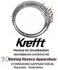 184417674 - Verwarmingselement 18000W 400V VC 6 draad M14x1,5 12-gatsbevestiging aansluiting vlaksteker 6,3mm KREFFT