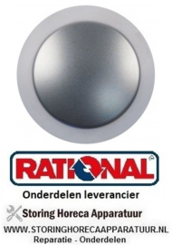 156111649 - Knop ø 69mm as ø 5mm zilver RATIONAL