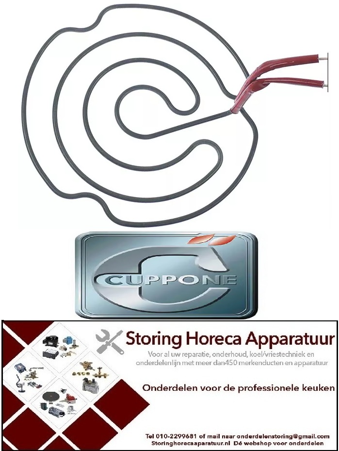 103418047 - Verwarmingselement 1600W voor Cuppone pizza pers P/30