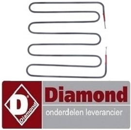 506D02101 - Bovenste verwarmingselement voor contactgrill BIGFOOD/SN DIAMOND