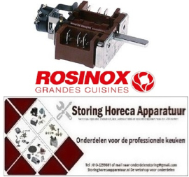 134345119 - Nokkenschakelaar 2 schakelstanden 2NO schakelvolgorde 0-1 16A as ø 6x4,6mm as L 23mm ROSINOX