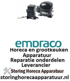 278605202 -Compressor koelmiddel R290 type NT2170U 220-240V 50Hz LBP 17kg 3/4HP cilinderinhoud 20,44cm³ CSR EMbraco