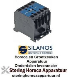 238380212 - Relais AC1 20A 230VAC (AC3/400V) 8,5A/5,5kW hoofdcontact 3NO hulpcontact 1NC SILANOS