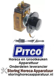 285PT00005367 - Thermostaat instelbereik 94-205°C 1-polig 1NO voeler ø 9,5mm voeler L 123mm PITCO