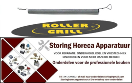 184416710 - Kwartsbuis voor kwartsbuis L1 160mm L2 125mm ø 5,5mm aansluiting oog ROLLERGRILL
