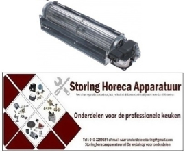 60140601613 - Dwarsstroomventilator TFR 45 rol ø 45mm wals, L 240mm motorpositie rechts 230V/50Hz, 25W