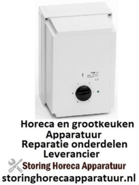 195TM2-1,5 - 1 Fase 5-Standenregelaar in kunststof kast 230/1/50 inclusief indicatielamp 1.5 Amp