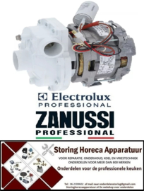 P192499074 - Waspomp ingang ø 45mm uitgang ø 38mm type ZF340SX 230V 50Hz fasen 1 0,7kW voor vaatwasser ZANUSSI - ELECTROLUX