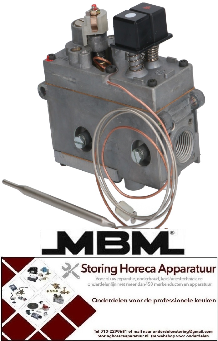 99110167352 - Gasthermostaat t.max. 190°C 110-190°C MBM